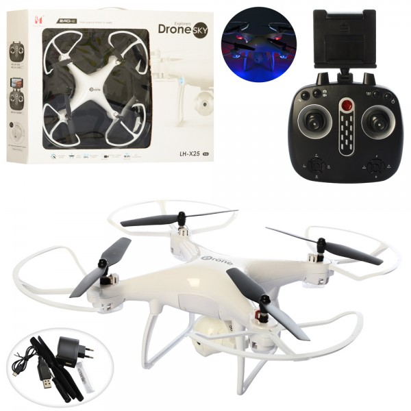 

Дрон Квадрокоптер LH-X25WF White (PS03706)