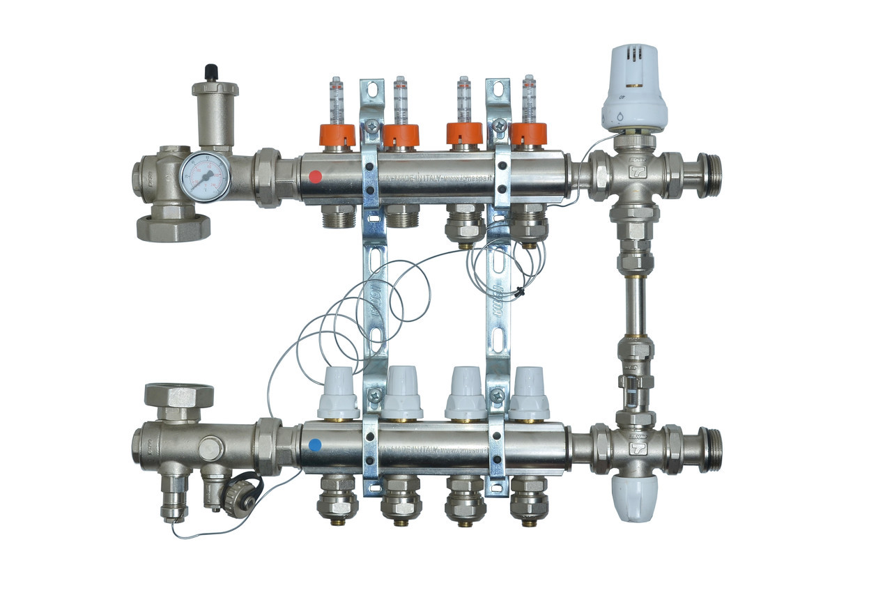

Коллектор для теплого пола Icma K0111 на 10 контуров K0111-10 (CM)