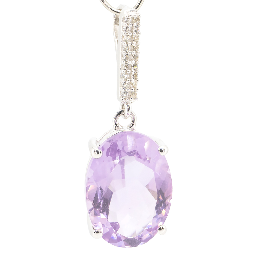 

Серебряная подвеска 925пр 4,62г с мароккано. аметистом, топаз. 11,28к WOMAN #204622.