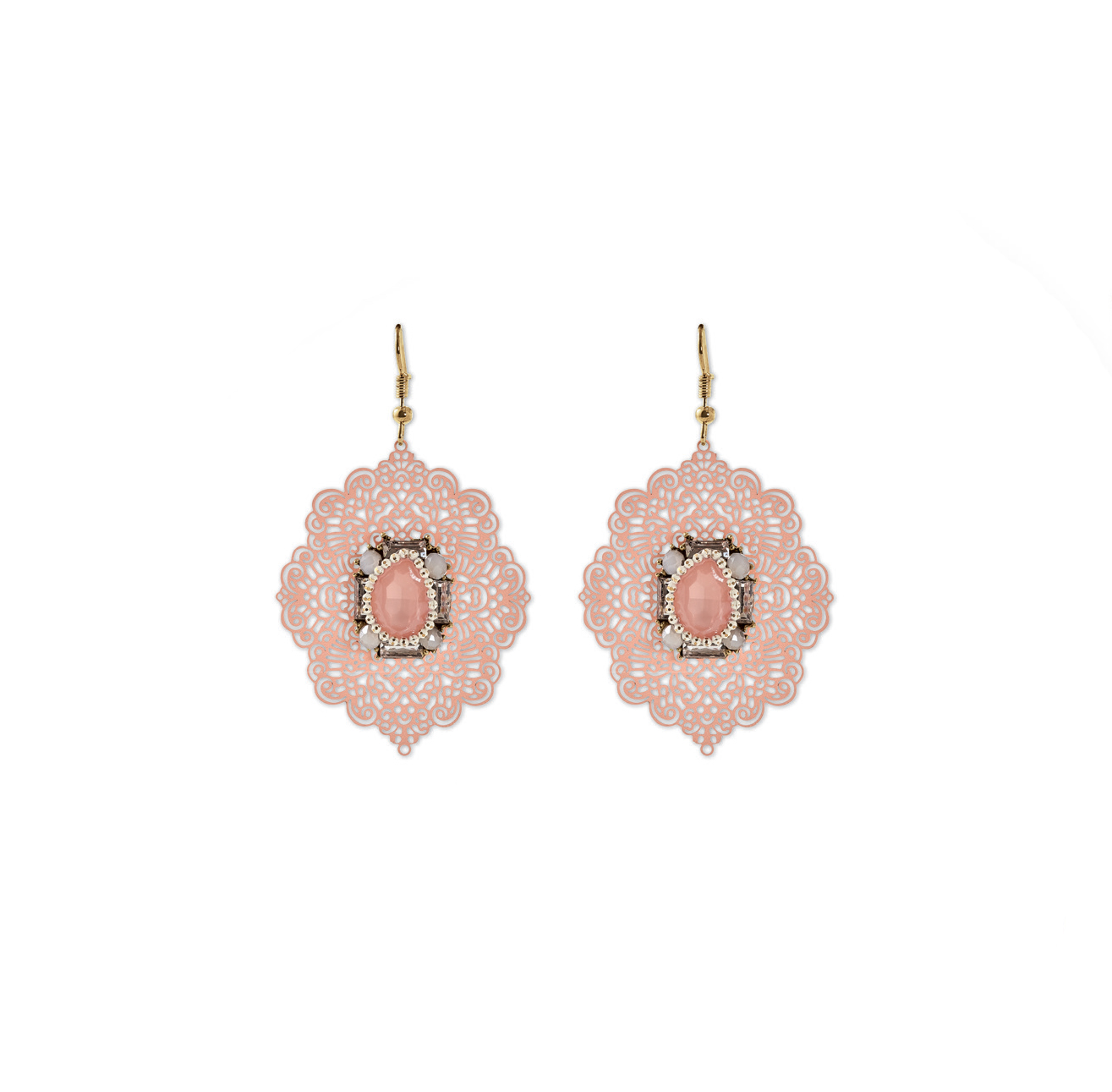 

Серьги с подвесками позолоченные с хрусталем Honey Fashion Accessories