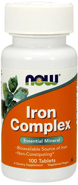 

Минералы Now Foods Iron Complex 100 таблеток (733739014405)