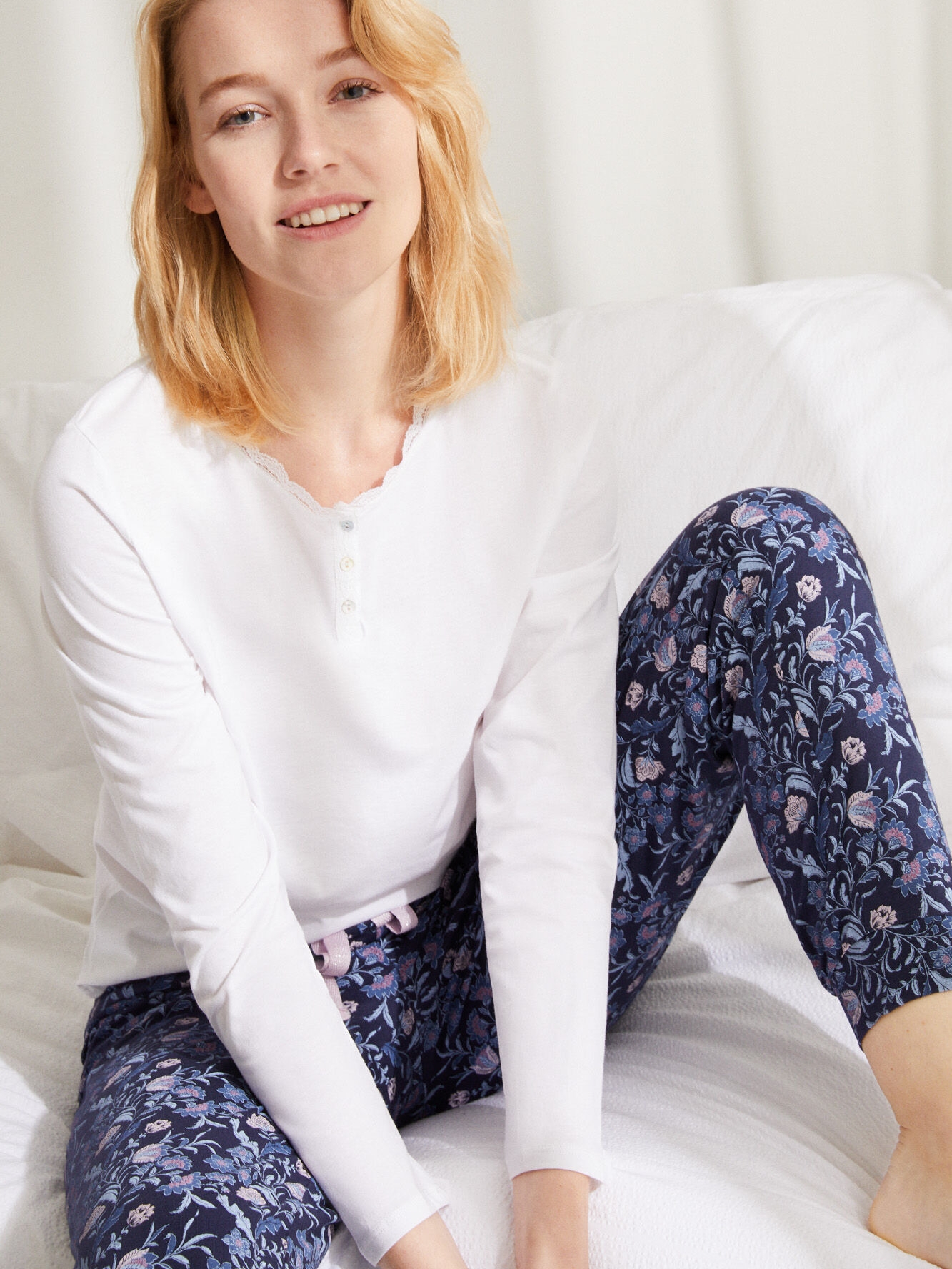 

Футболка с длинными рукавами Women'Secret 3279642-99 S Белая