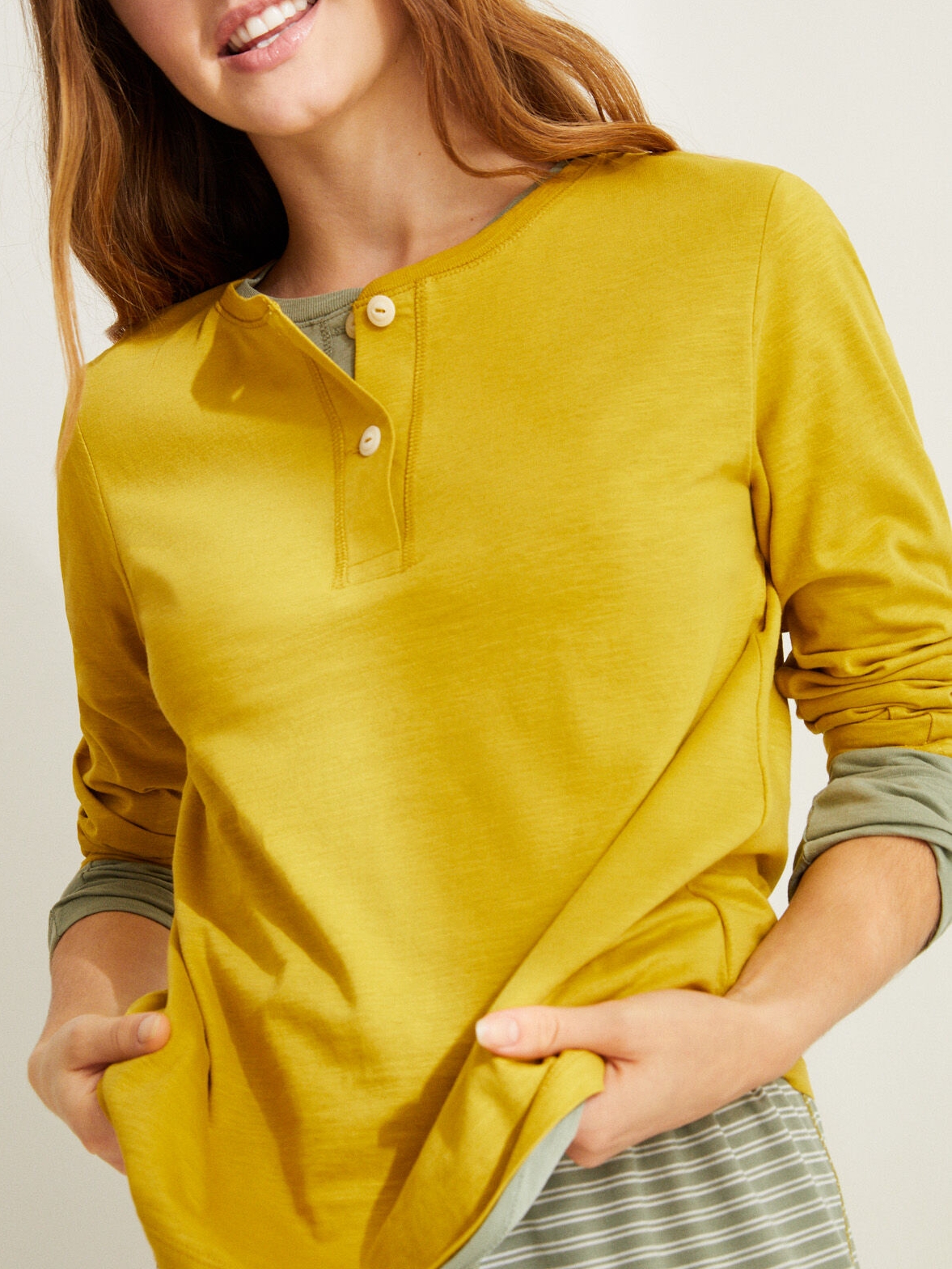 

Футболка с длинными рукавами Women'Secret 3279588-24 XS Желтая