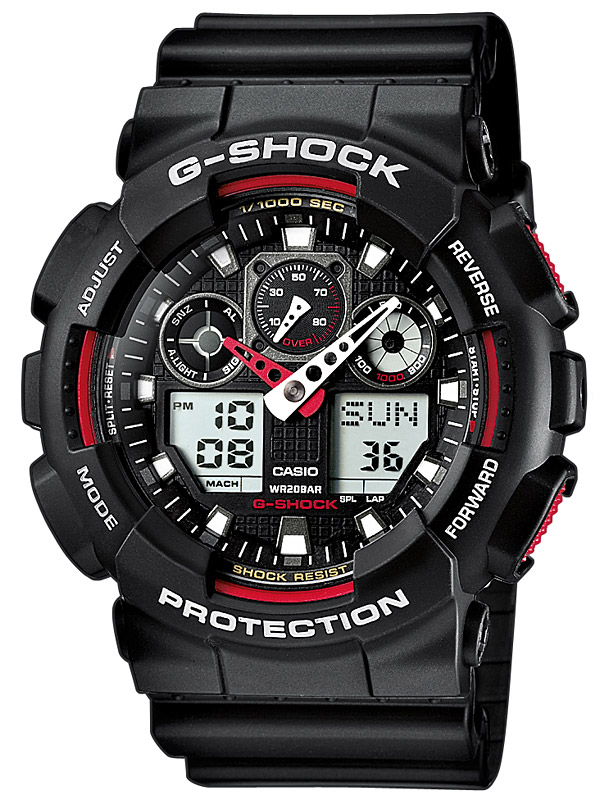 

Часы CASIO GA-100-1A4ER G-SHOCK 51mm 20ATM