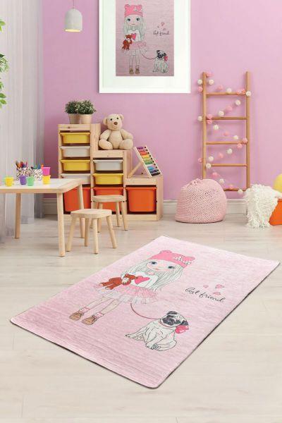 

Ковер детский безворсовый Chilai best friends 140х190