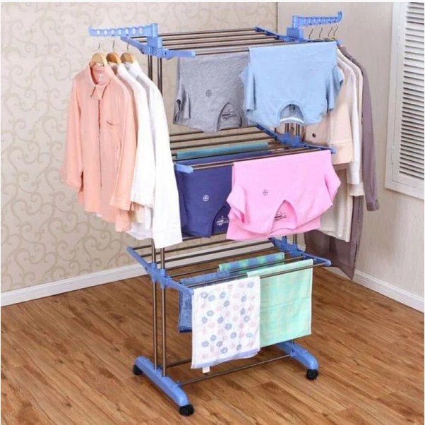 

Сушка для белья Dreamland многофункциональная трехуровневая garment track with wheels