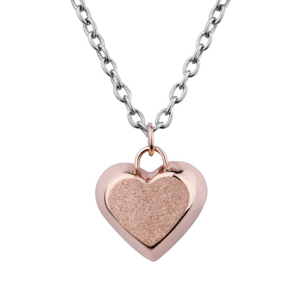 

Подвес сердце из ювелирной стали Gold 112