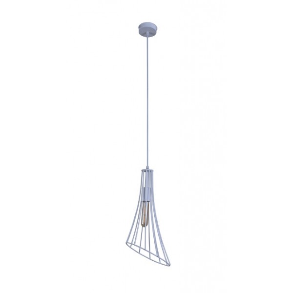 

Люстра Gladiolo white ТМ MebelLoft 1xE27 в стиле Лофт белый мат