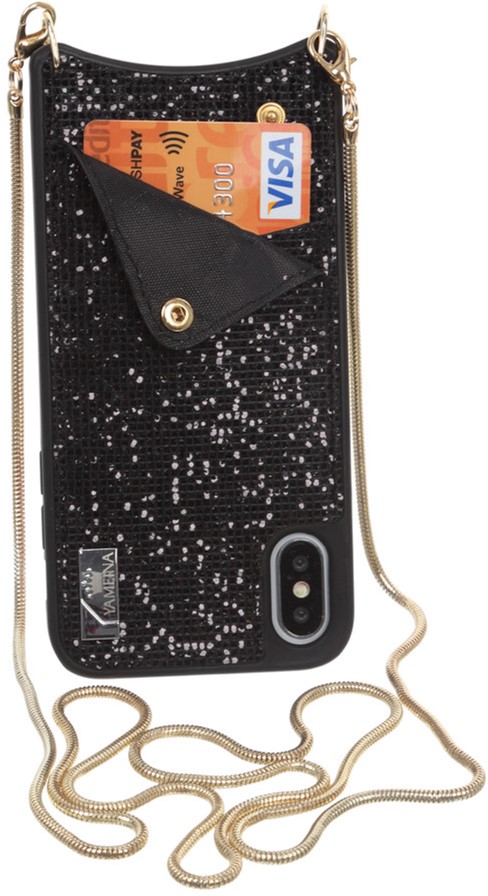 

Панель BeCover Glitter Wallet для Apple iPhone X/Xs Black