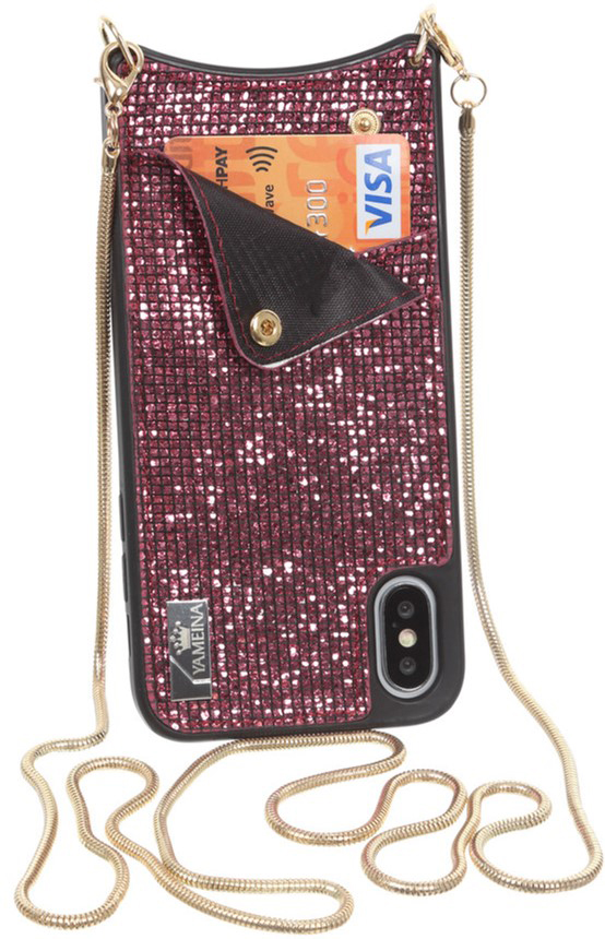 

Панель BeCover Glitter Wallet для Apple iPhone X/Xs Pink