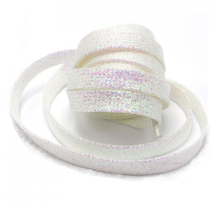 

Обувные шнурки V-tie люрексовые, длина 110см, ширина 1 см