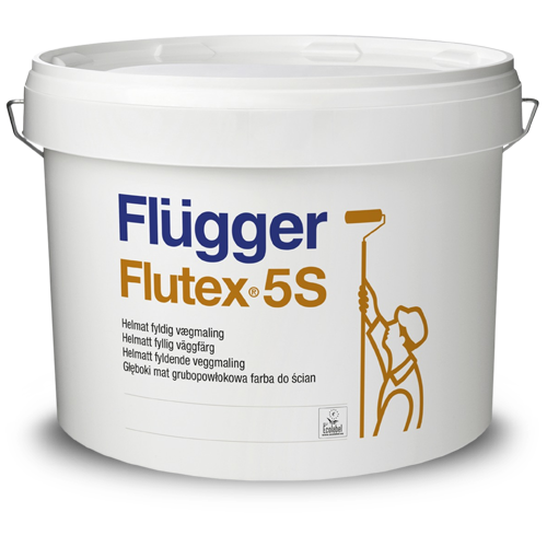 

Матовая краска Flugger Flutex 5S для стен, 10л vit