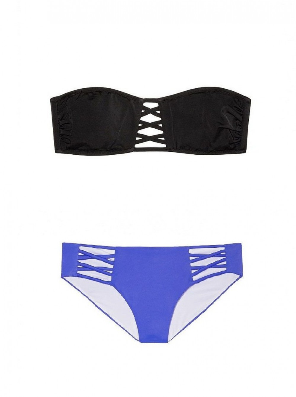 

Купальник Victoria's Secret PINK S/S черный+синий 1214