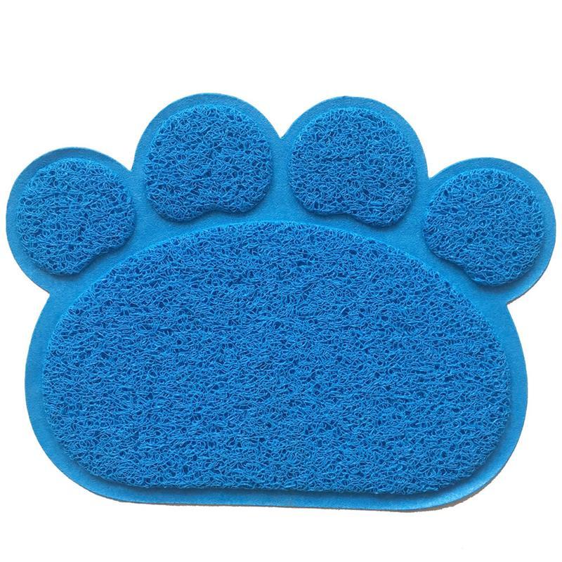 

Коврик для питомца Paw Print Litter Mat Синий