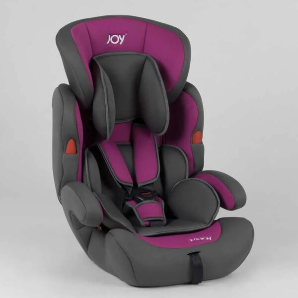 

Автокресло детское JOY NB03 универсальное с бустером 9 - 36 кг Серо-фиолетовое