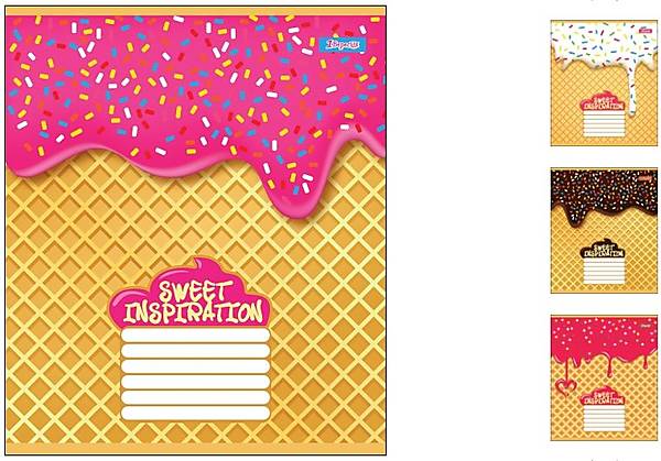 

Тетрадь А5 24 листов в клетку SWEET INSPIRATION 20шт в упак 1 Вересня (764570)