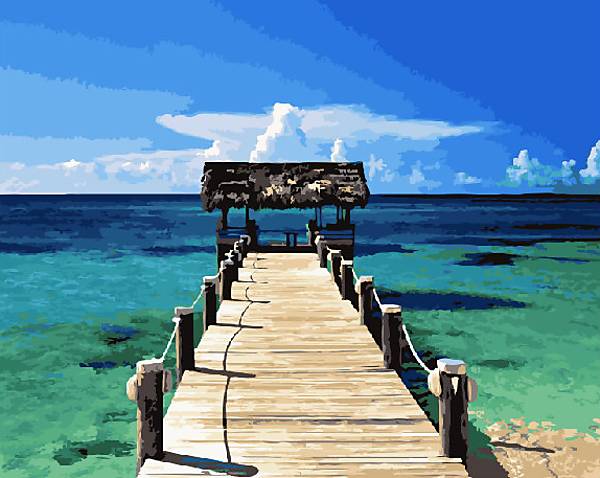 

Картина по номерам 40*50 Карибы Brushme (GX21744)