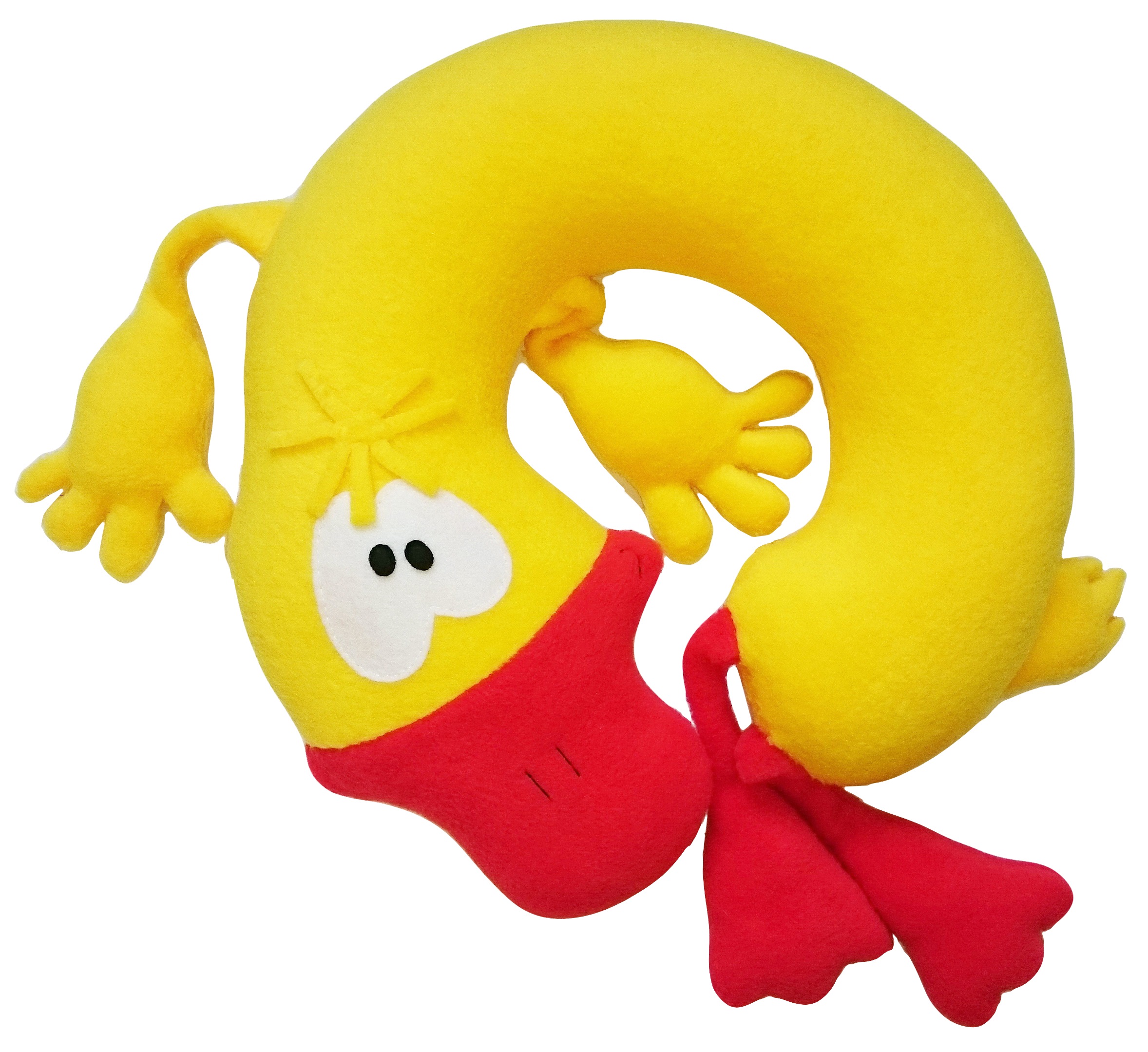 

Подушка подголовник туристическая под шею Silenta Уточка Yellow