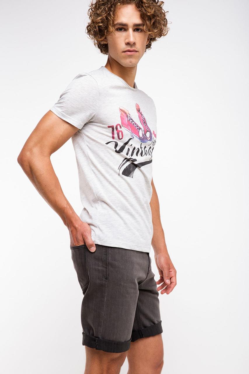 

Футболка DeFacto  Светло-серая (DeFT-shirt -183-2, Футболка DeFacto XL Светло-серая (DeFT-shirt -183-2)