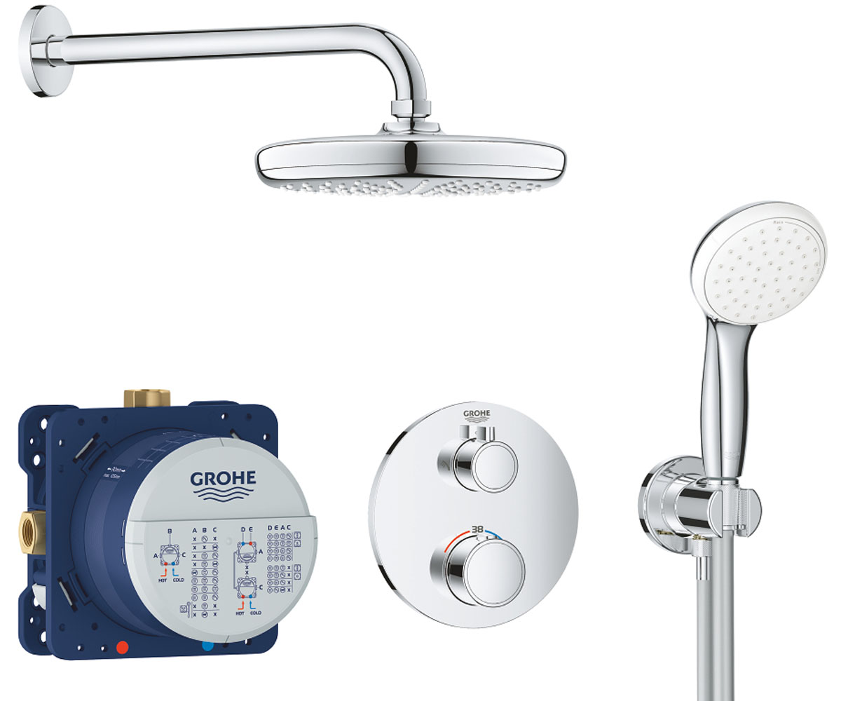 

Скрытая душевая система GROHE GROHTHERM 34727000