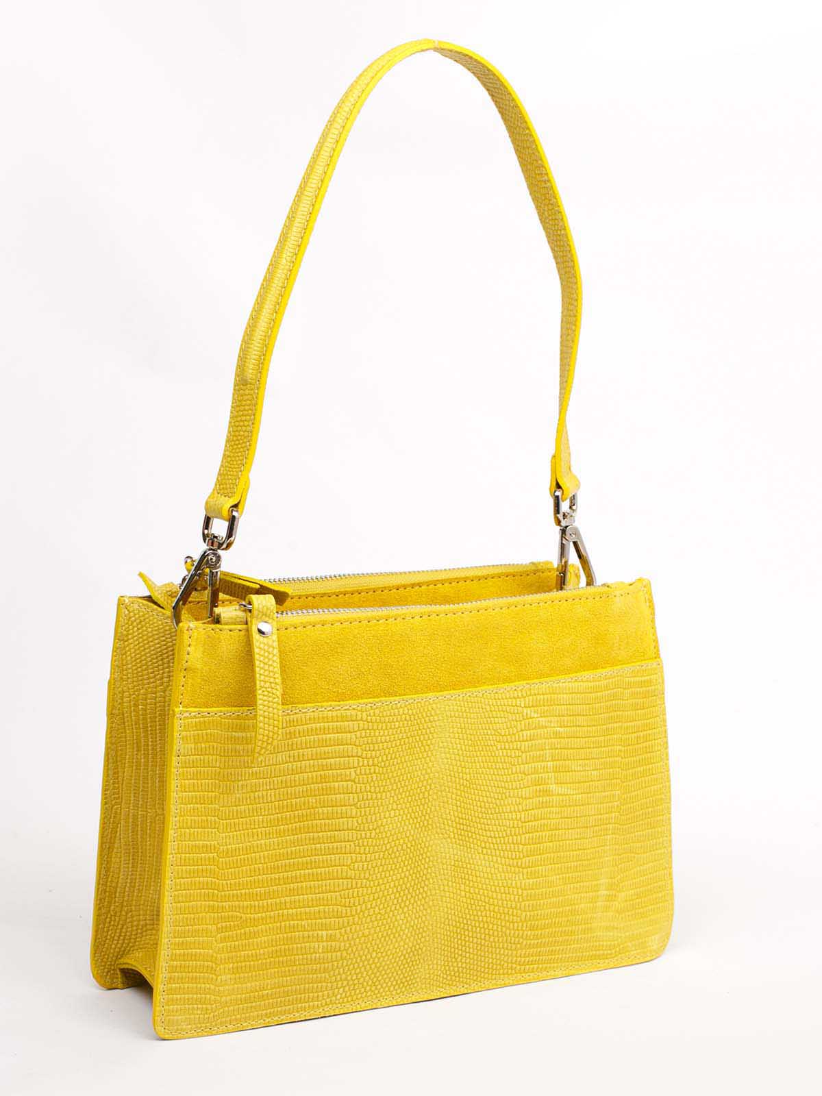 

Деловая Сумка Italian Bags 111185_senape Кожаная Желтый