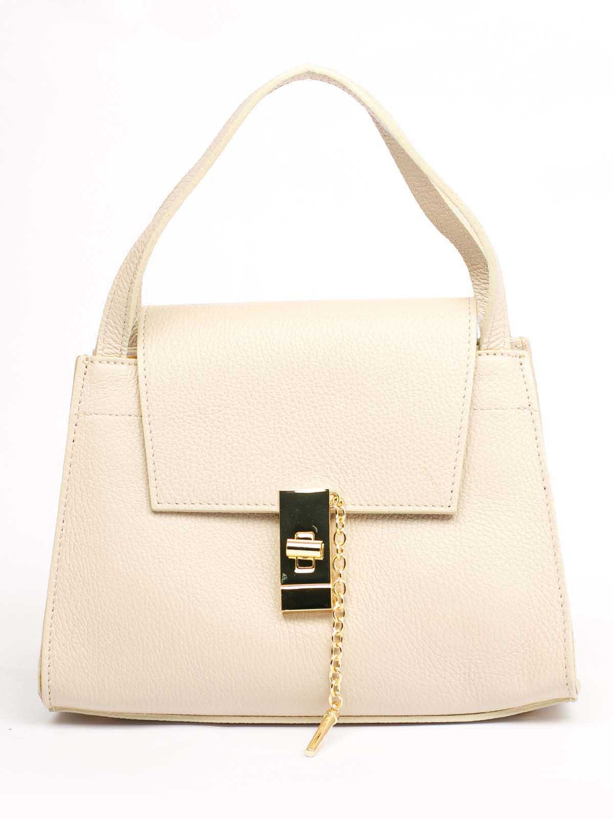 

Деловая Сумка Italian Bags 11358_milk Кожаная Молочный