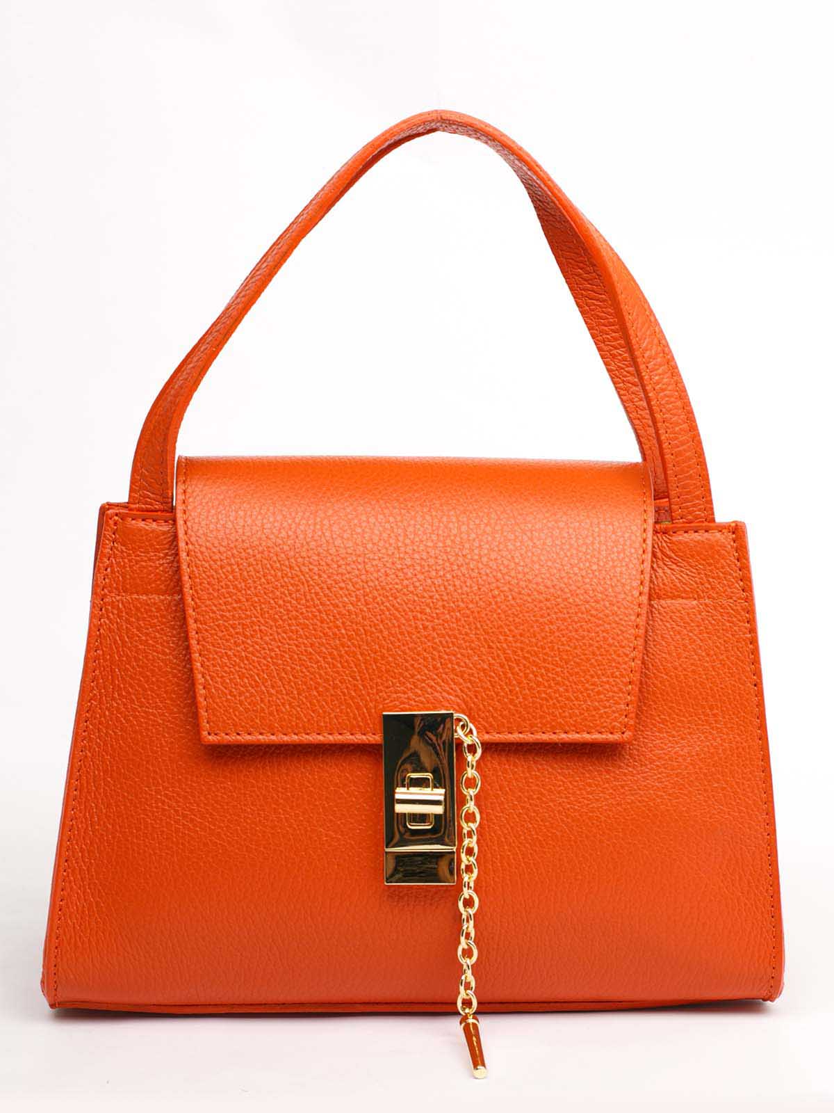 

Деловая Сумка Italian Bags 11358_orange Кожаная Оранжевый