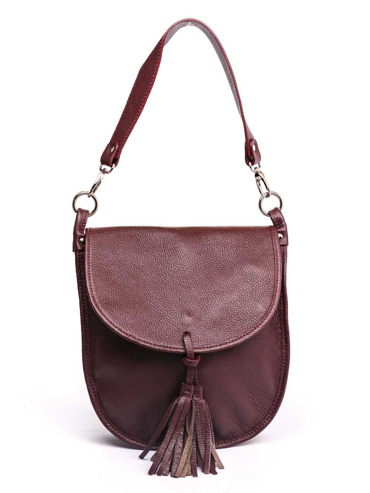 

Сумка На Каждый День Italian Bags 8871_bordo Кожаная Бордовый