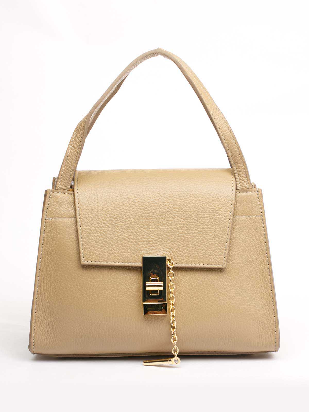 

Деловая Сумка Italian Bags 11358_cappucino Кожаная Кофейный
