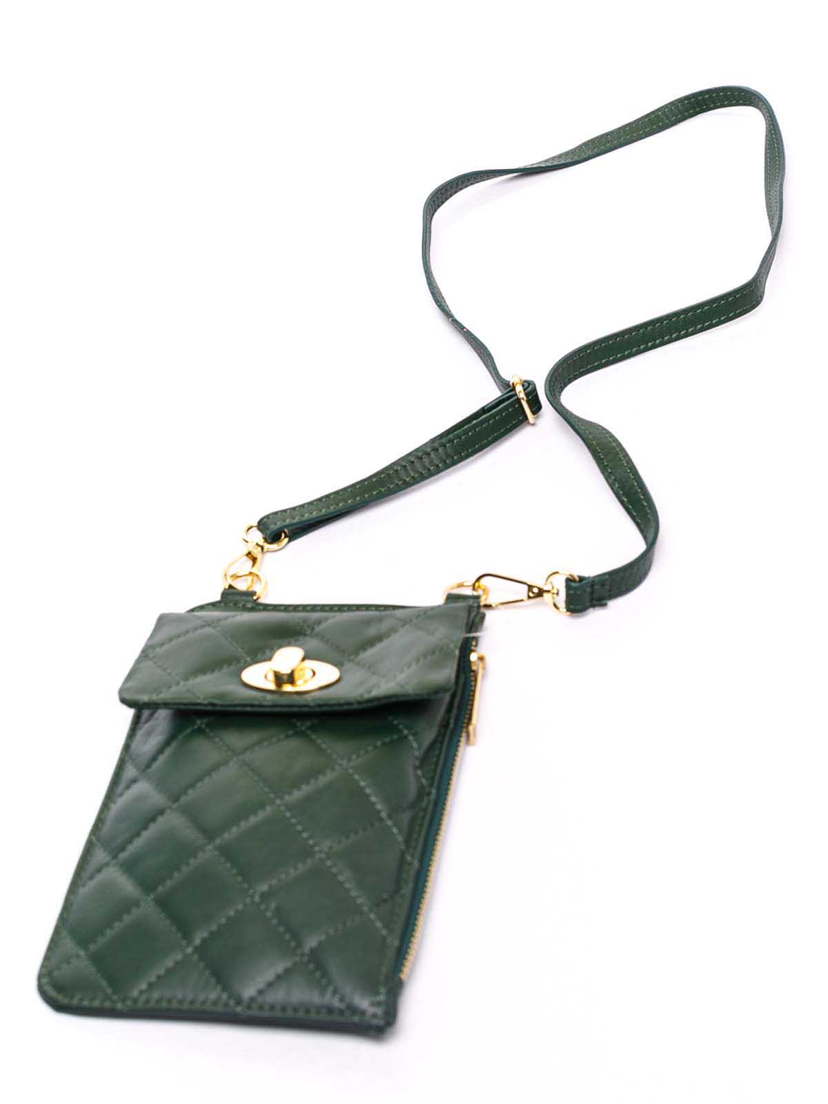 

Клатч Italian Bags 8601_green Кожаный Зеленый