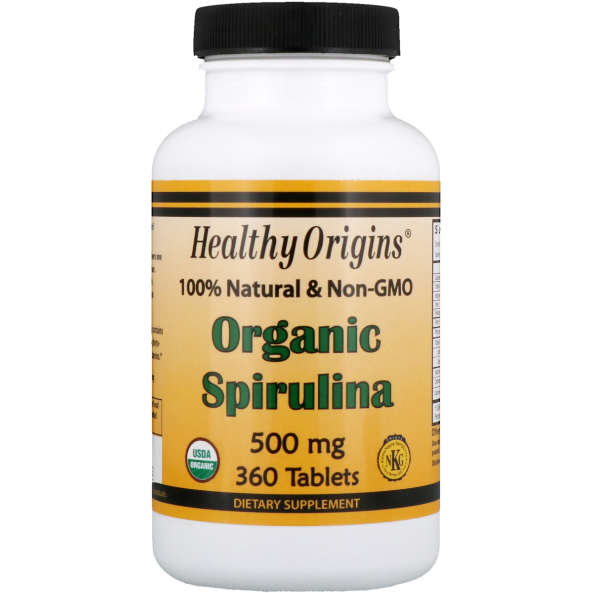 

Природная добавка Healthy Origins Органическая Спирулина Organic Spirulina 500 мг 360 таблеток