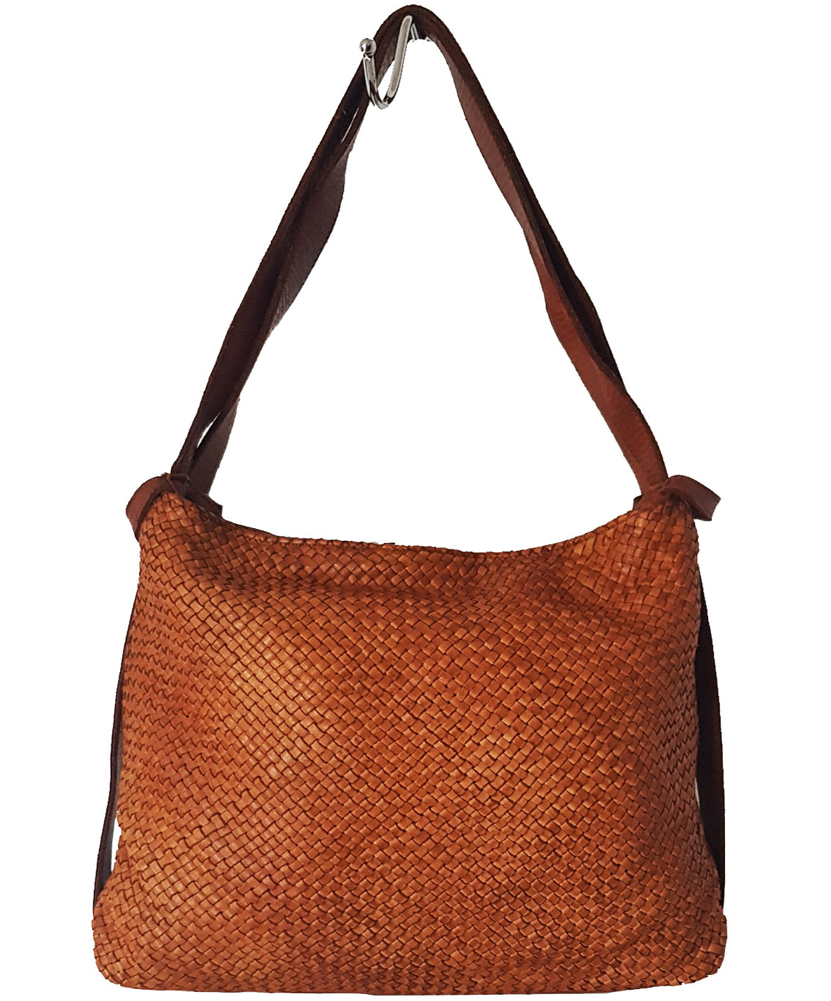 

Женская кожаная сумка-рюкзак Bottega Carele BC77 camel