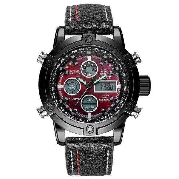 

Часы AMST 3022 Black-Red Fluted Wristband SKL39-225142