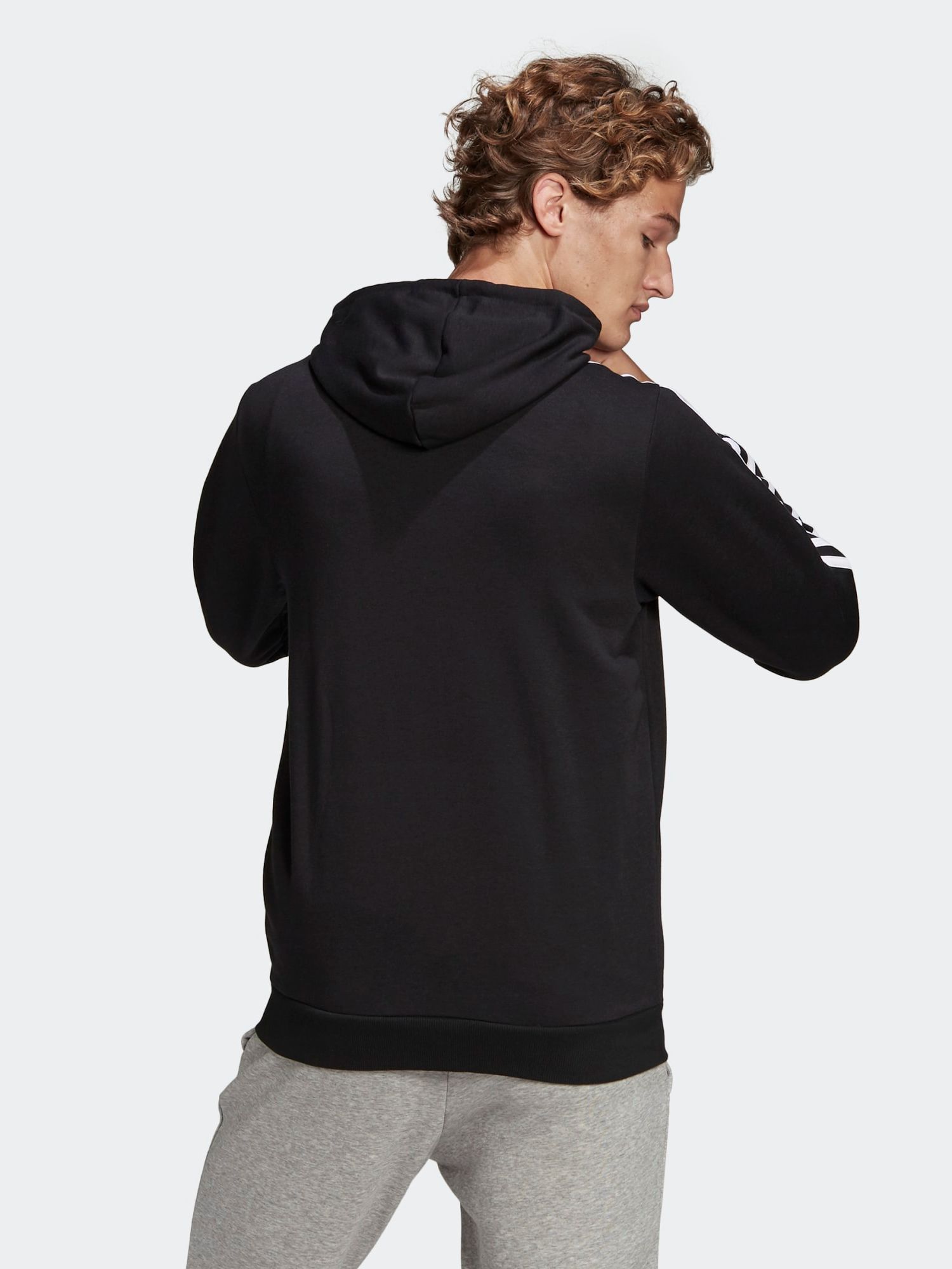 ROZETKA ᐈ Толстовка Adidas M 3S Ft Fz Hd GK9032 L Black/White  (4064045195509) купить в Кишинёве, цена в Молдове. Толстовка Adidas M 3S Ft  Fz Hd GK9032 L Black/White (4064045195509): обзор, описание,