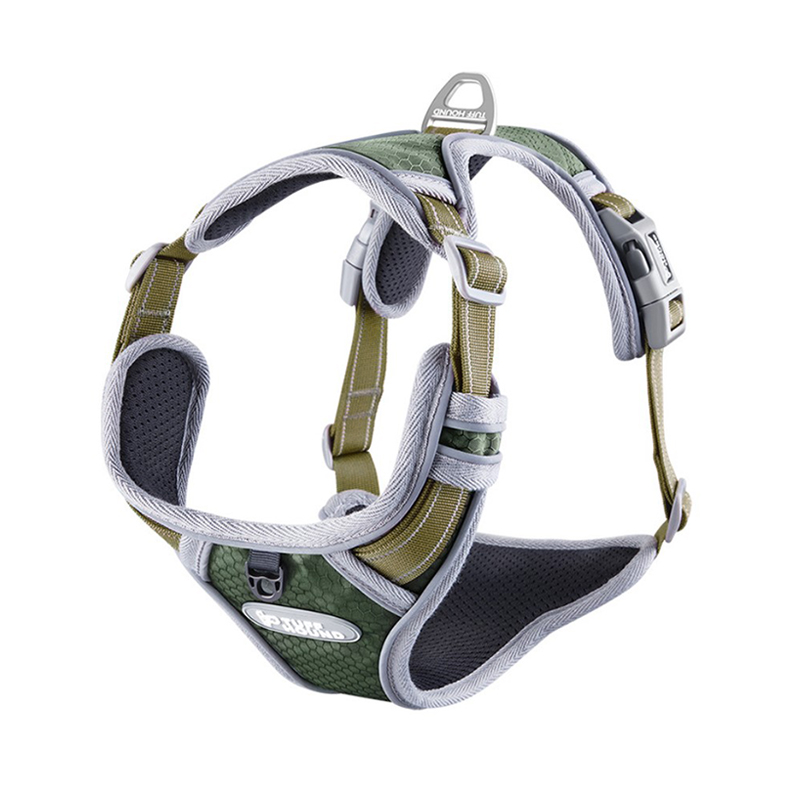

Шлея для собак TUFF HOUND 1605S Dark Green M светоотражающая