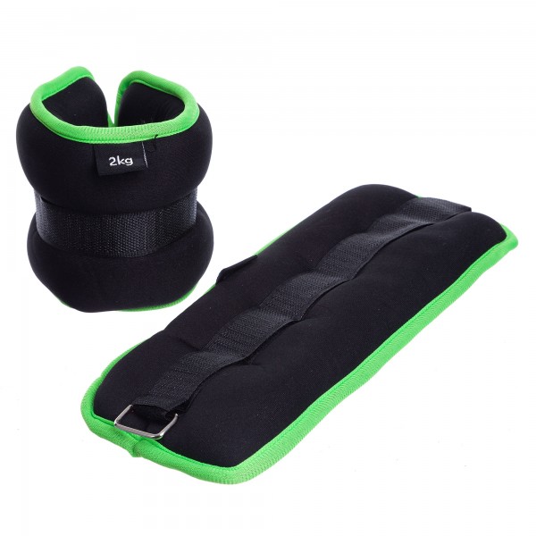 

Утяжелители Zelart FI-1303-4 (2 x 2кг) Черный-салатовый (MR04731)