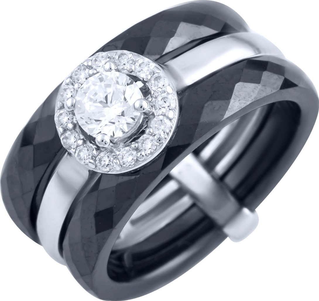 

Серебряное кольцо SilverLine с керамикой 1903858 18 размер, 18 размер