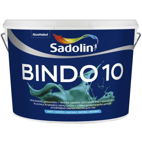 

Краска для стен Sadolin Bindo 10 2.5 л