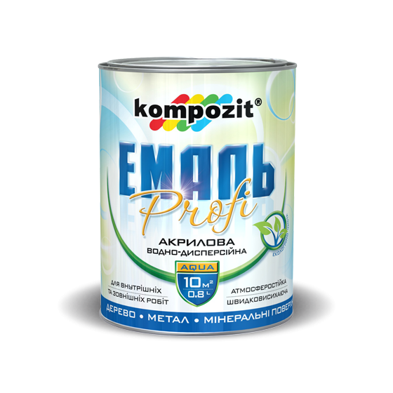 

Эмаль акриловая Kompozit Profi 0,8 л