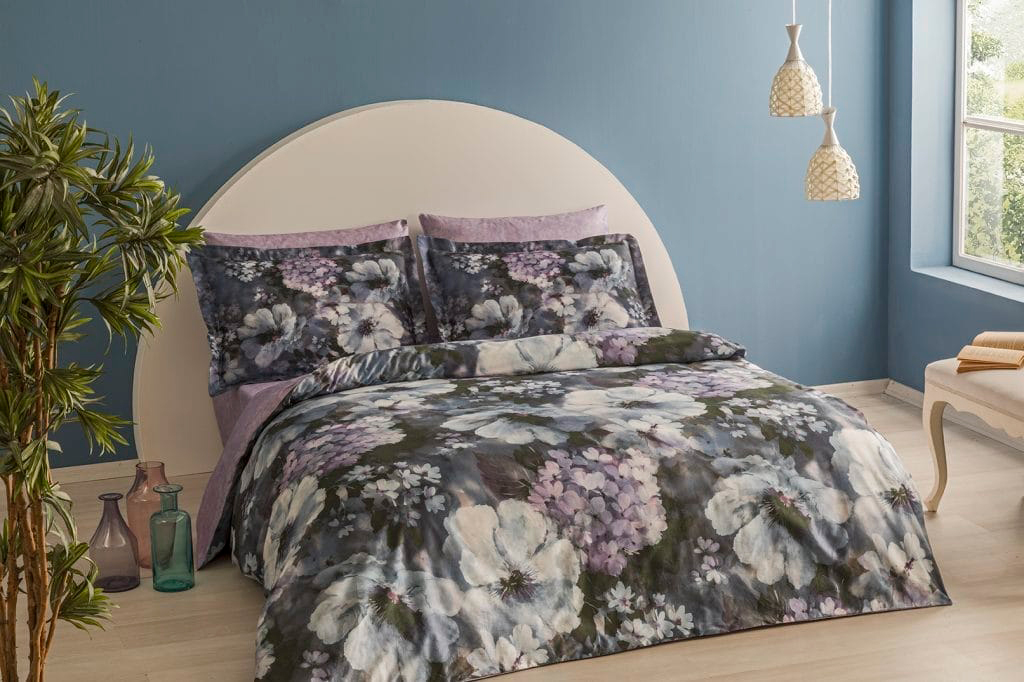 

Комплект постельного белья TAC Bamboo Saphira V01 lila 200x220 см