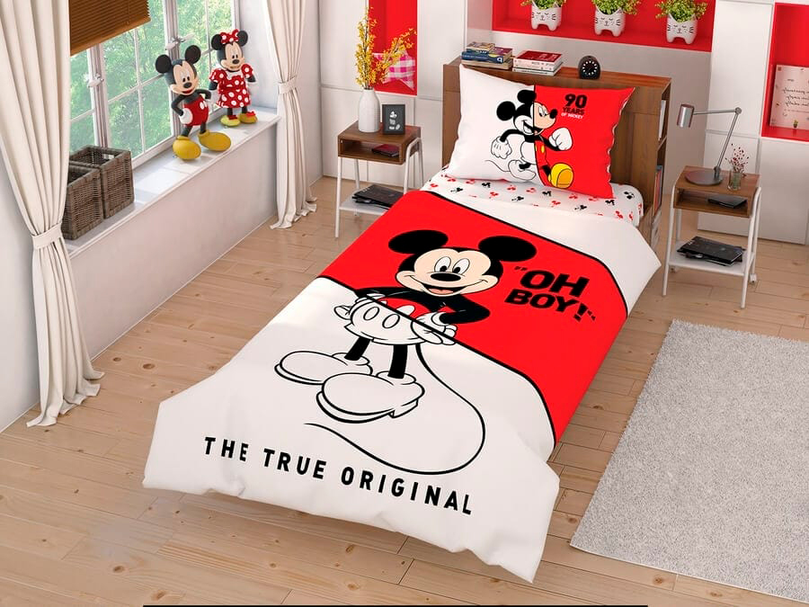

Комплект постельного белья TAC Ранфорс Disney Mickey Cek 160x220 см