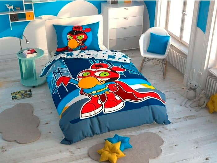 

Комплект постельного белья TAC Ранфорс Disney Sizinkiler Zeytin 160x220 см