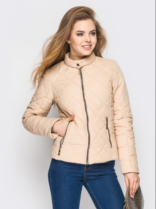 

Демисезонная женская куртка MODA 0033  () Бежевый (К 0033 /05 E, Демисезонная женская куртка MODA 0033 XL (50) Бежевый (К 0033 /05 E)