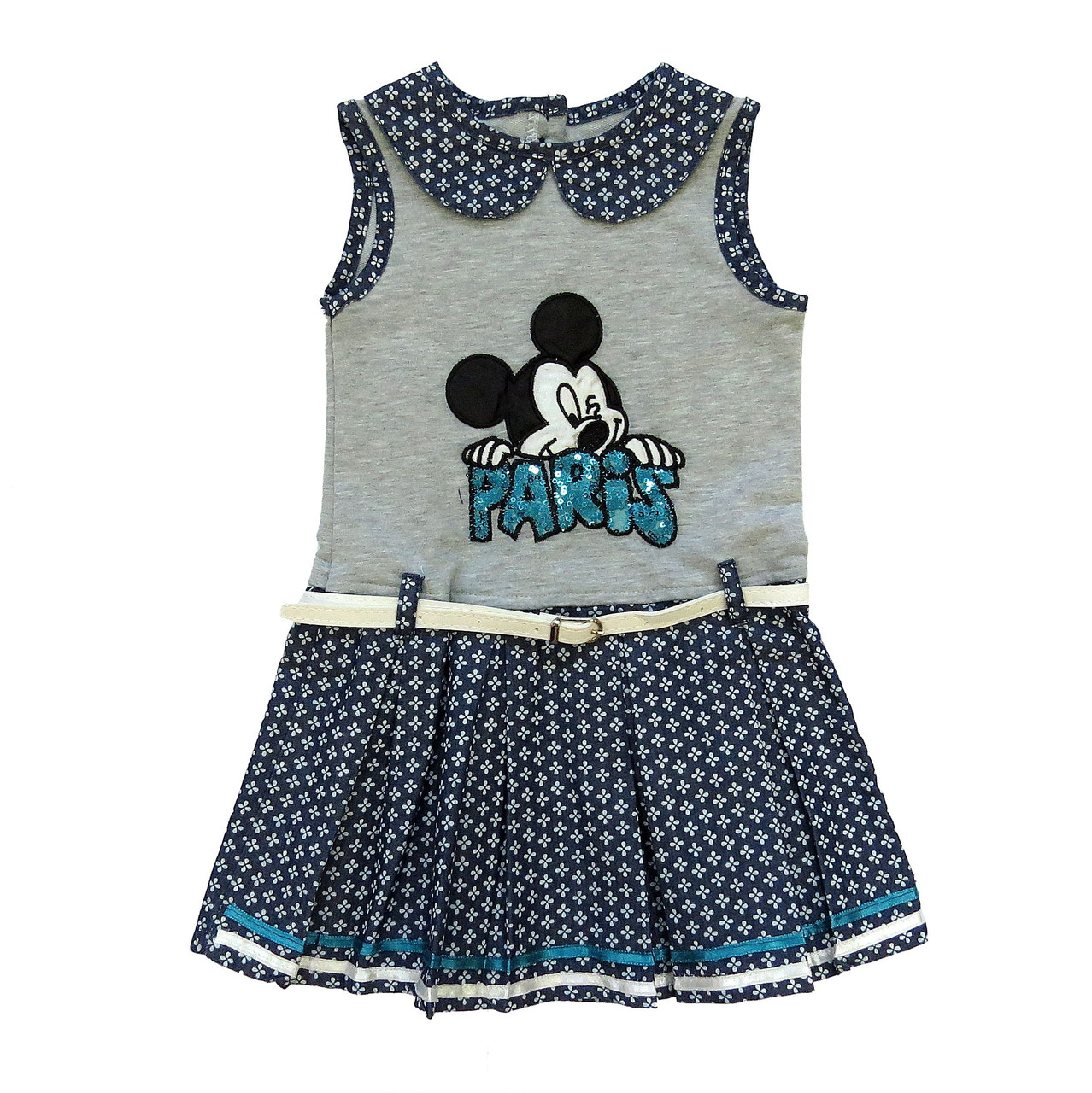

Платье Mickey Mouse Sealy kids для девочки 92 см Серое с темно-синим 13458