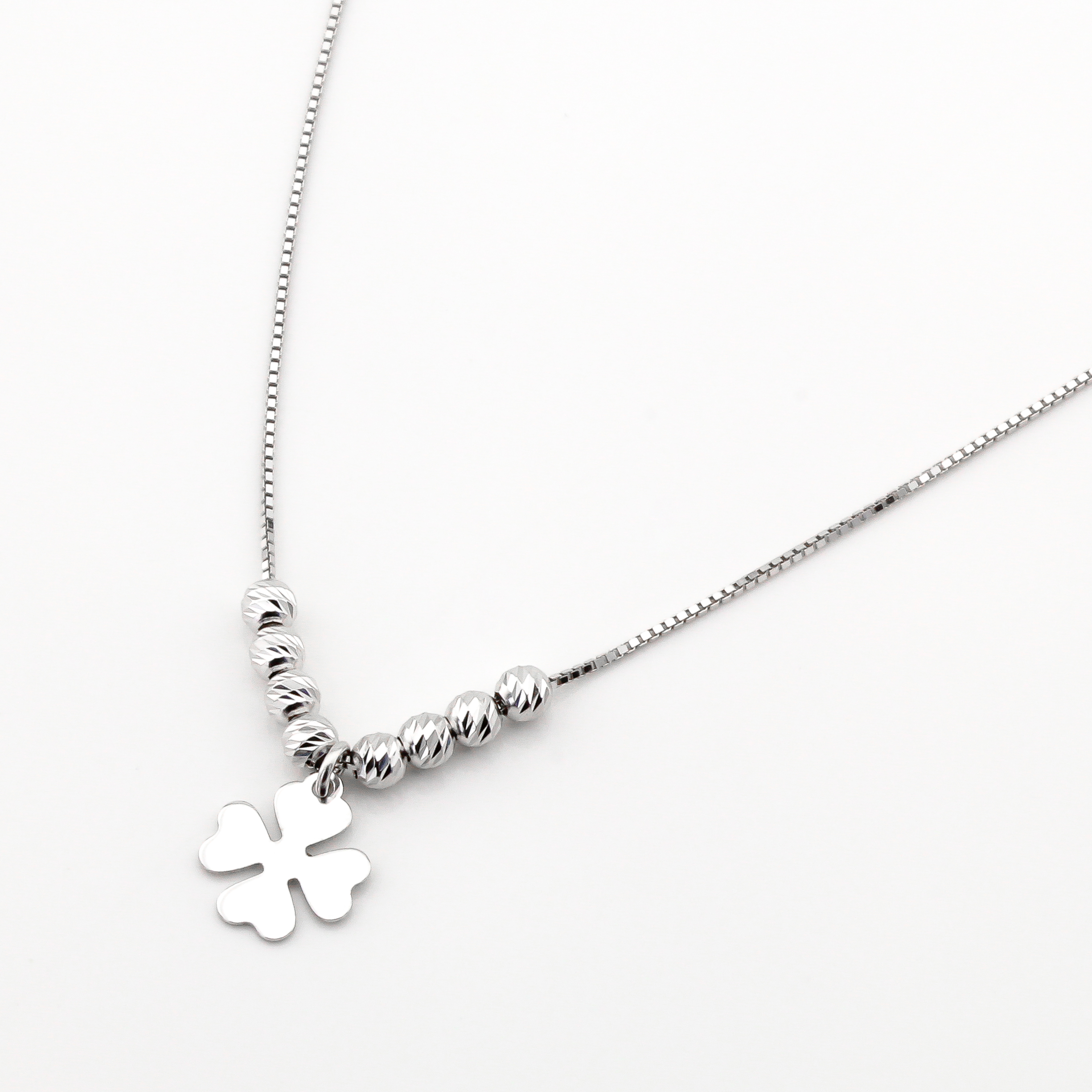 

Серебряное колье Клевер KO14346 Диамант, 45 размер