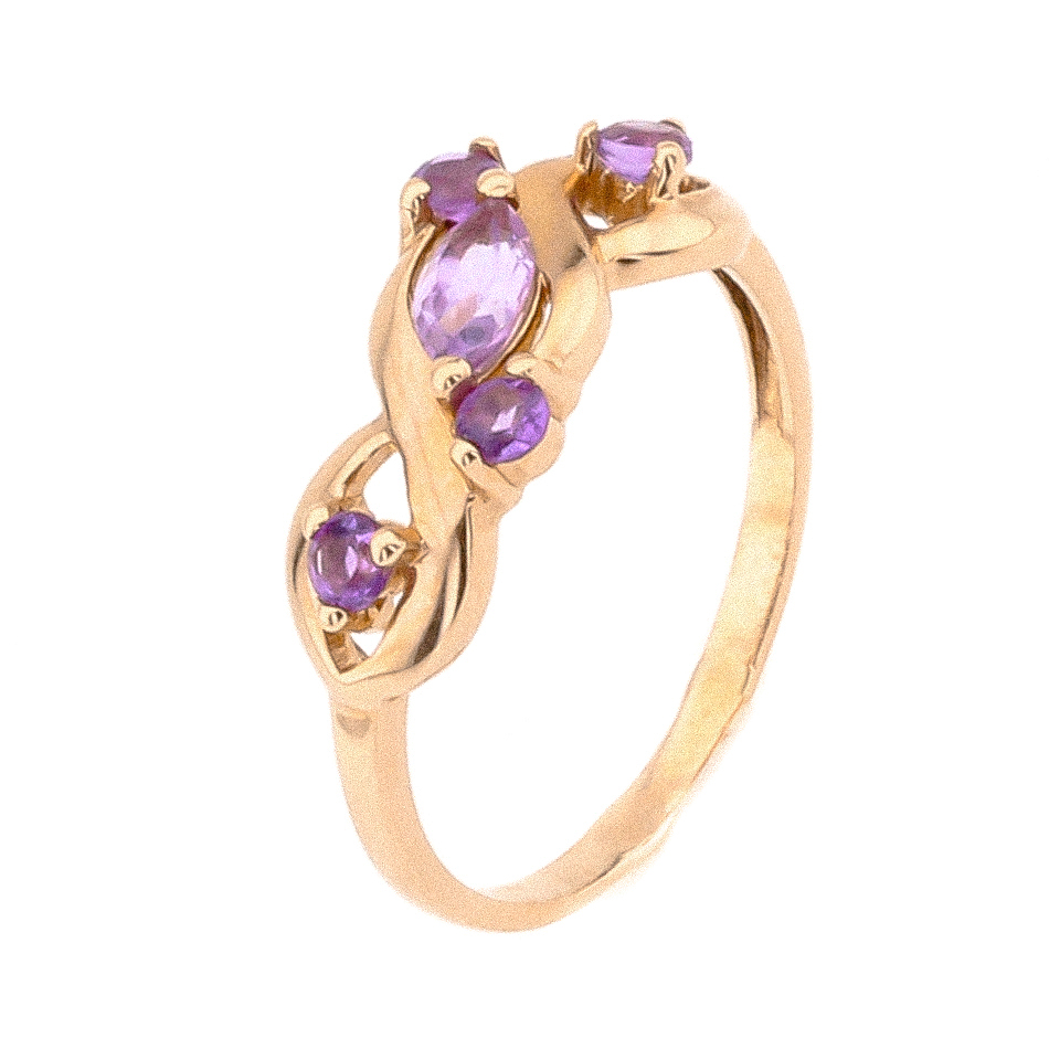 

Золотое кольцо с бриллиантом YZ28656 Диамант, 18 размер