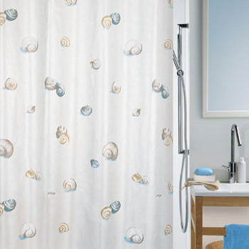 

Шторка для ванной текстильная Spirella ESCARGOT 180х200 см (ВХ-10.40773)