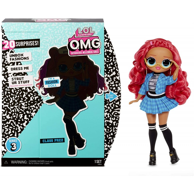

Игровой набор с куклой LOL OMG Class Prez серия 3 (MGA Entertainment, США) ЛОЛ ОМГ Отличница с аксессуарами (567202)