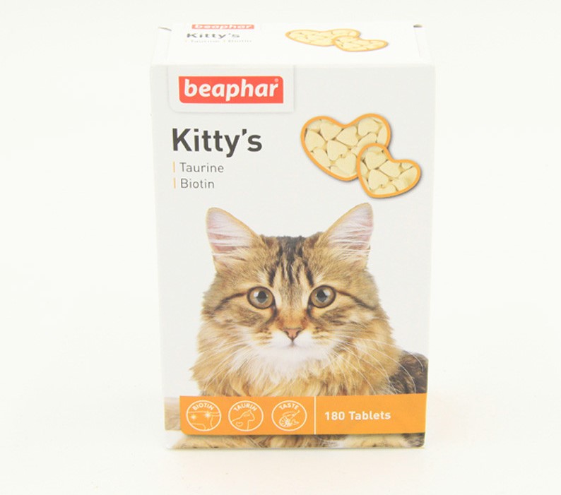 

Лакомство с таурином и биотином для кошек Beaphar 180 таб (25052-zm)