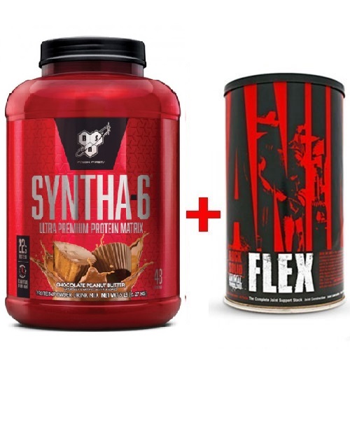 

Комплект Протеин BSN Syntha-6 2.27 кг Шоколадное пирожное + Хондропротектор ANIMAL FLEX 44 пак (855445)